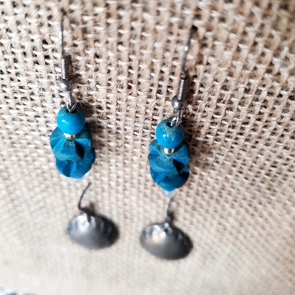 BOGO SALE Silver/ stone boho midi earings - Picture 3 of 4